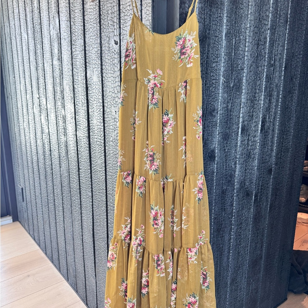 Madewell Floral Mustard Maxi Dress_00